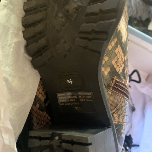 Seychelles Irresistible Python combat boots - Picture 7 of 8